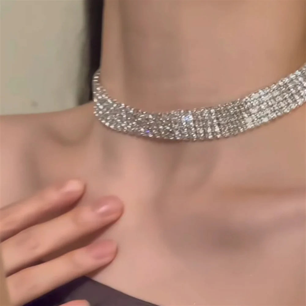 Yzabella Crystal Choker Necklace