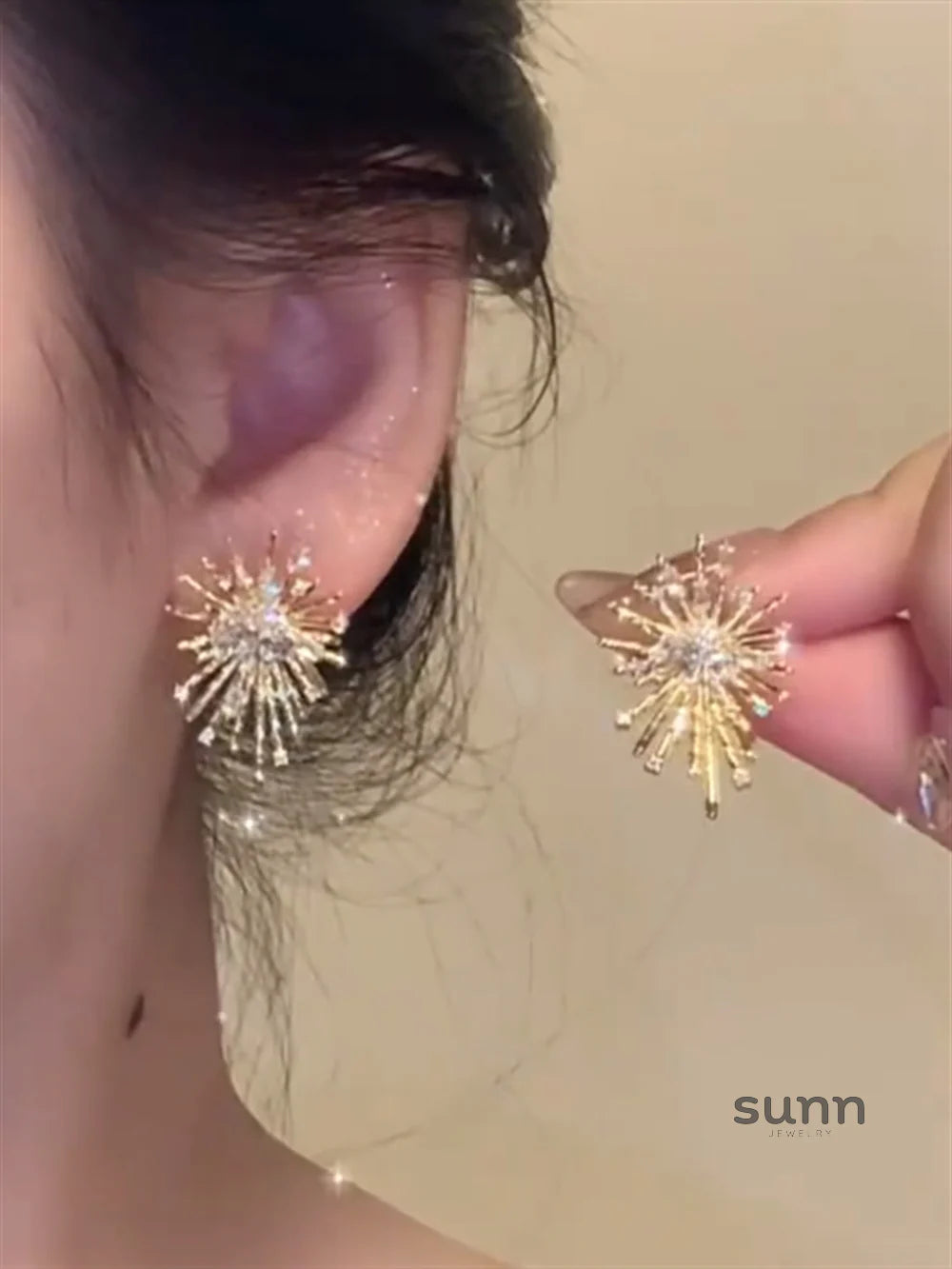 Yzabella Gilded Burst Earrings