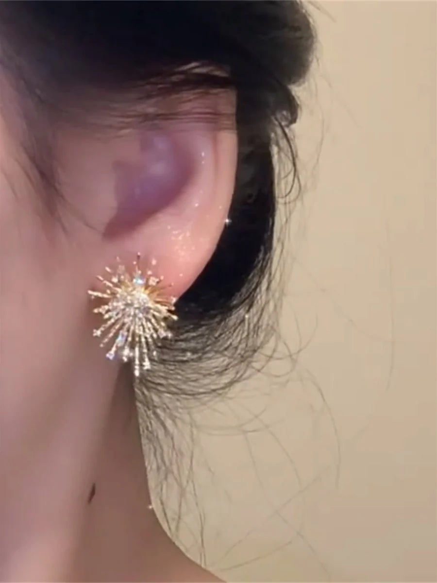 Yzabella Gilded Burst Earrings