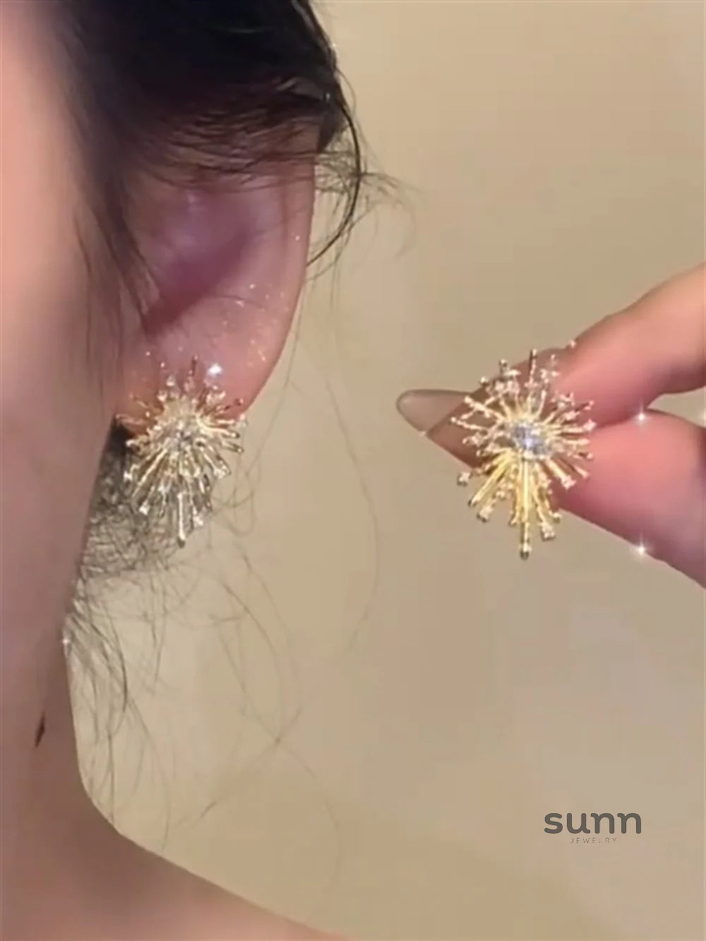Yzabella Gilded Burst Earrings