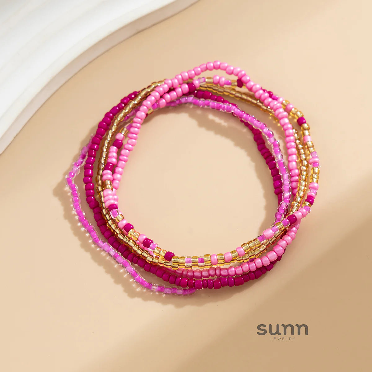 Zaara Beaded Anklet Set
