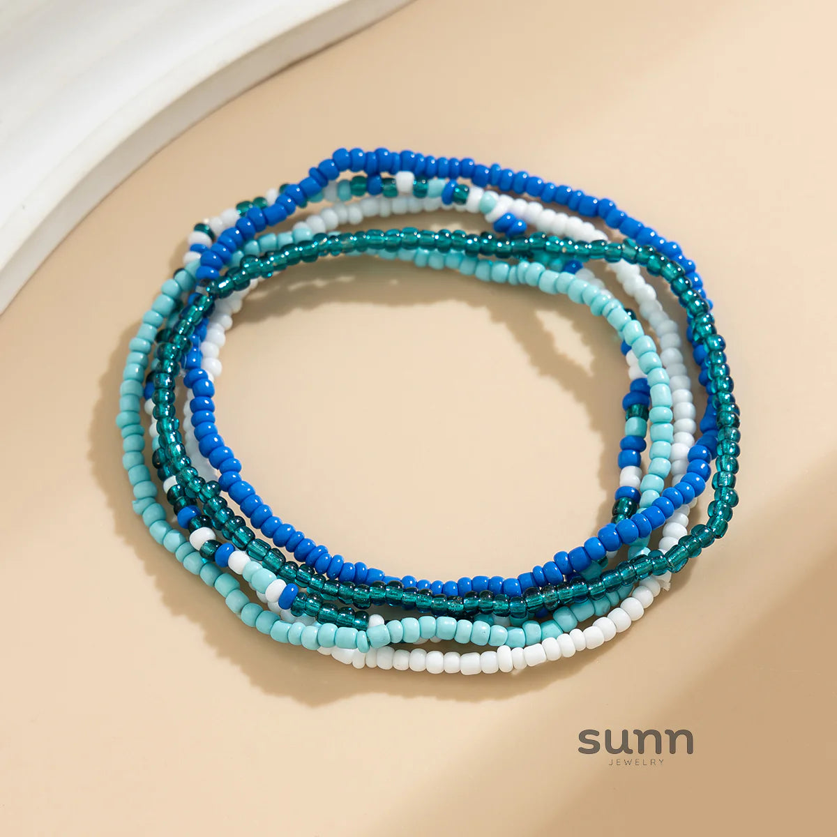 Zaara Beaded Anklet Set