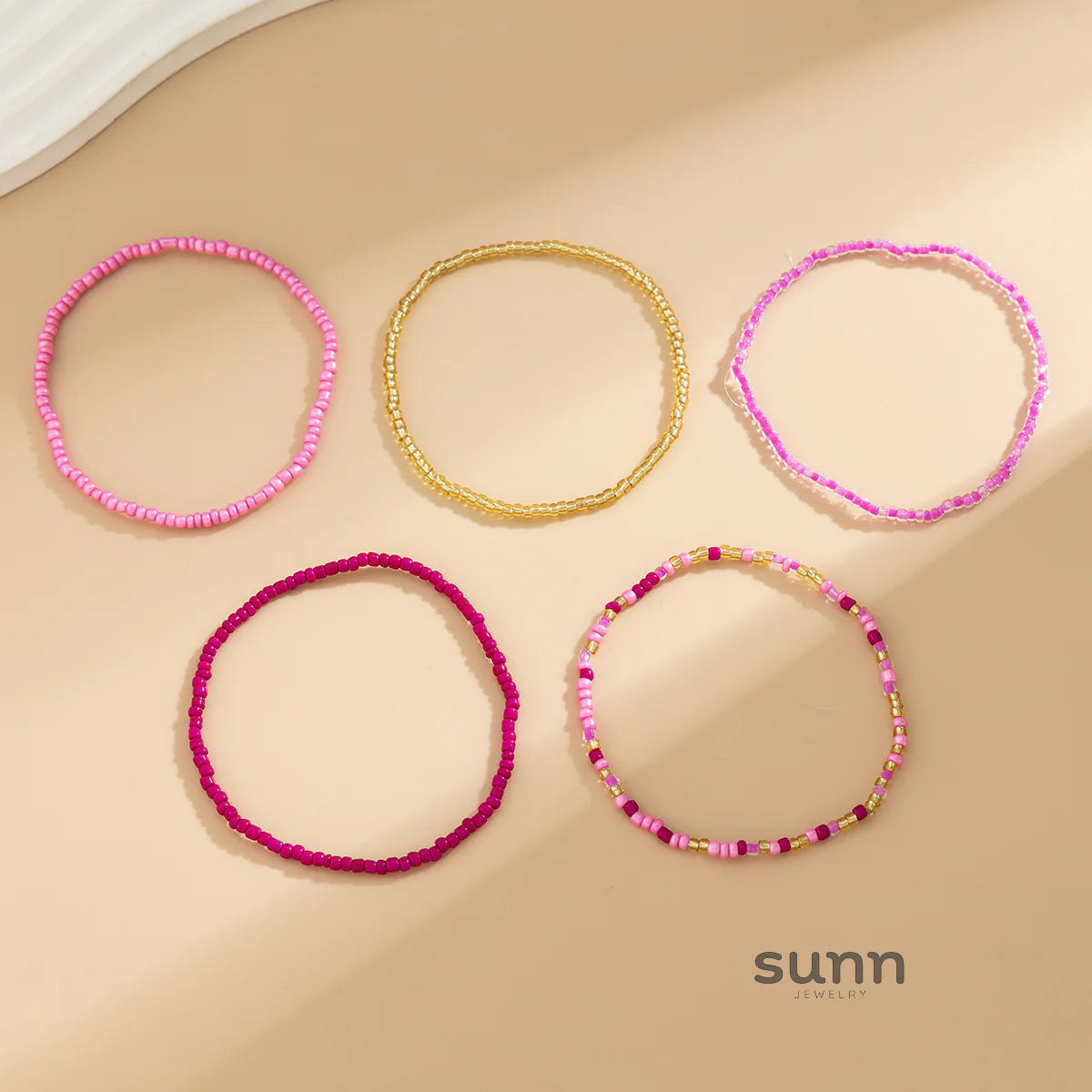 Zaara Beaded Anklet Set