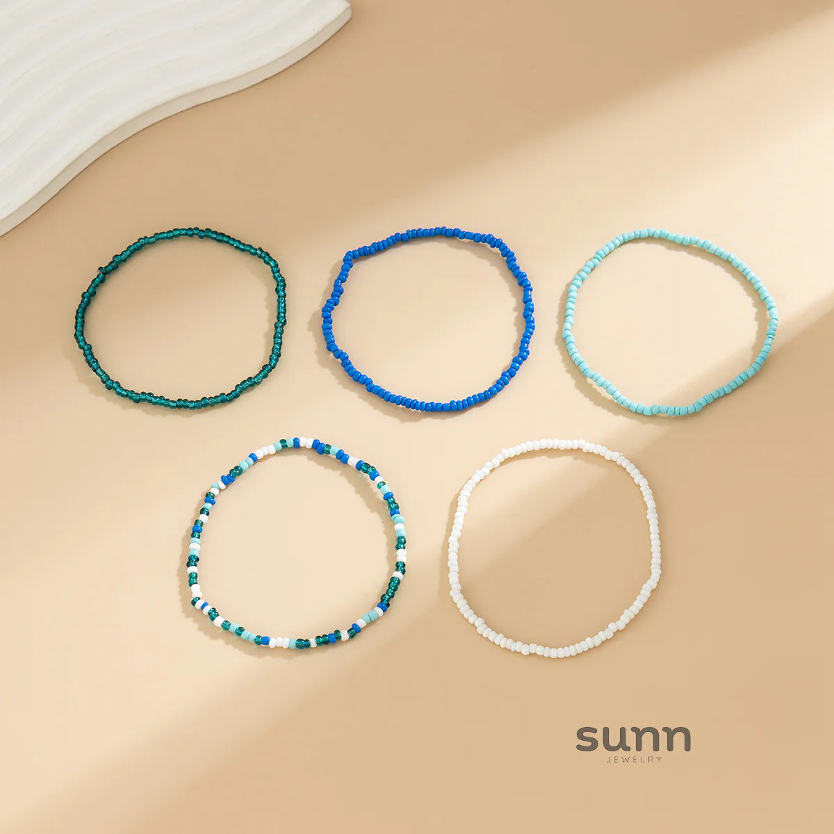 Zaara Beaded Anklet Set