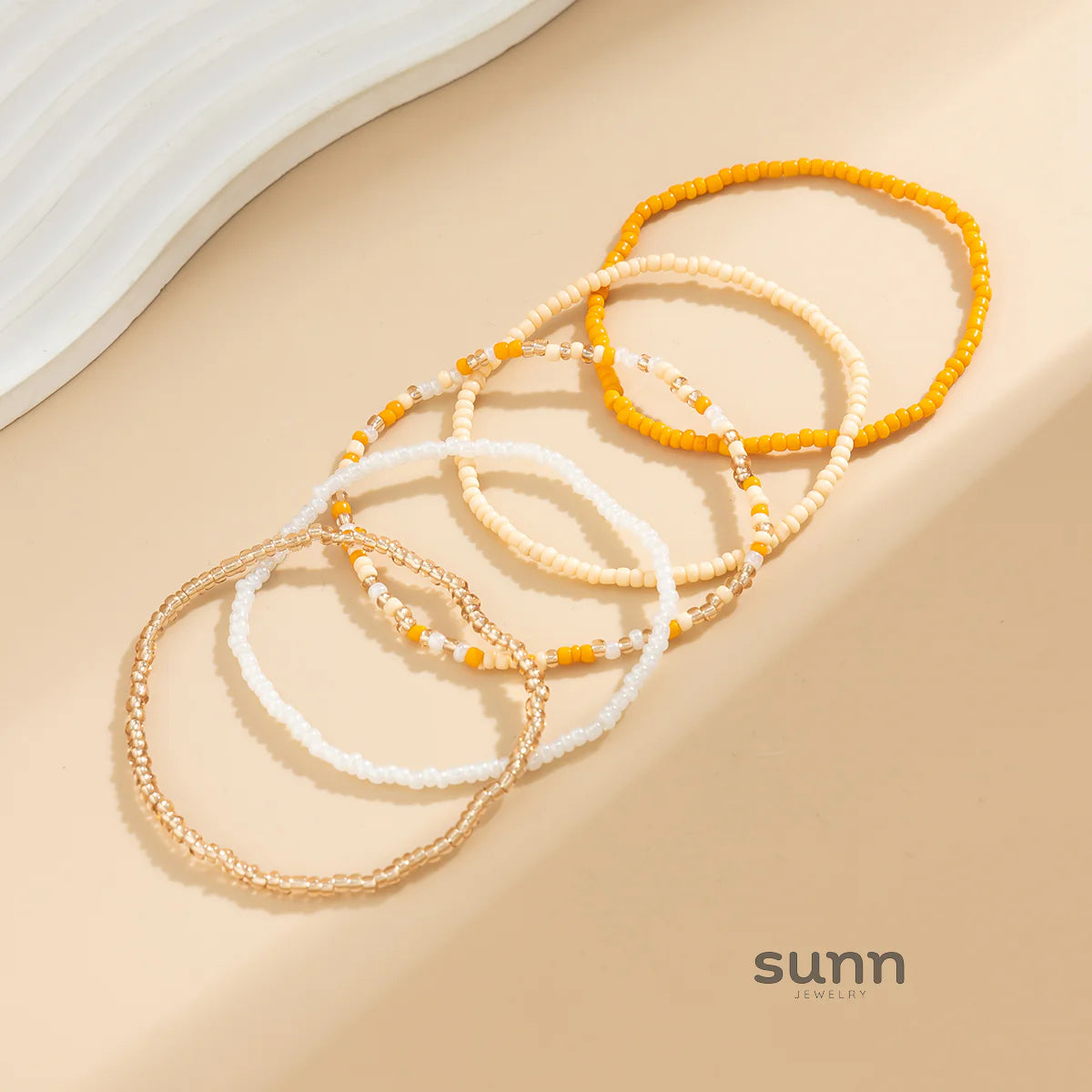 Zaara Beaded Anklet Set