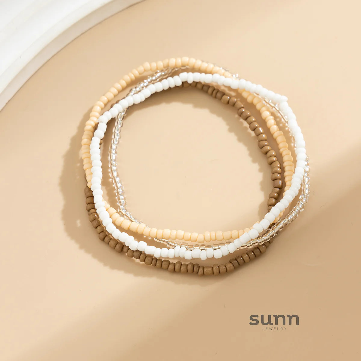 Zaara Beaded Anklet Set