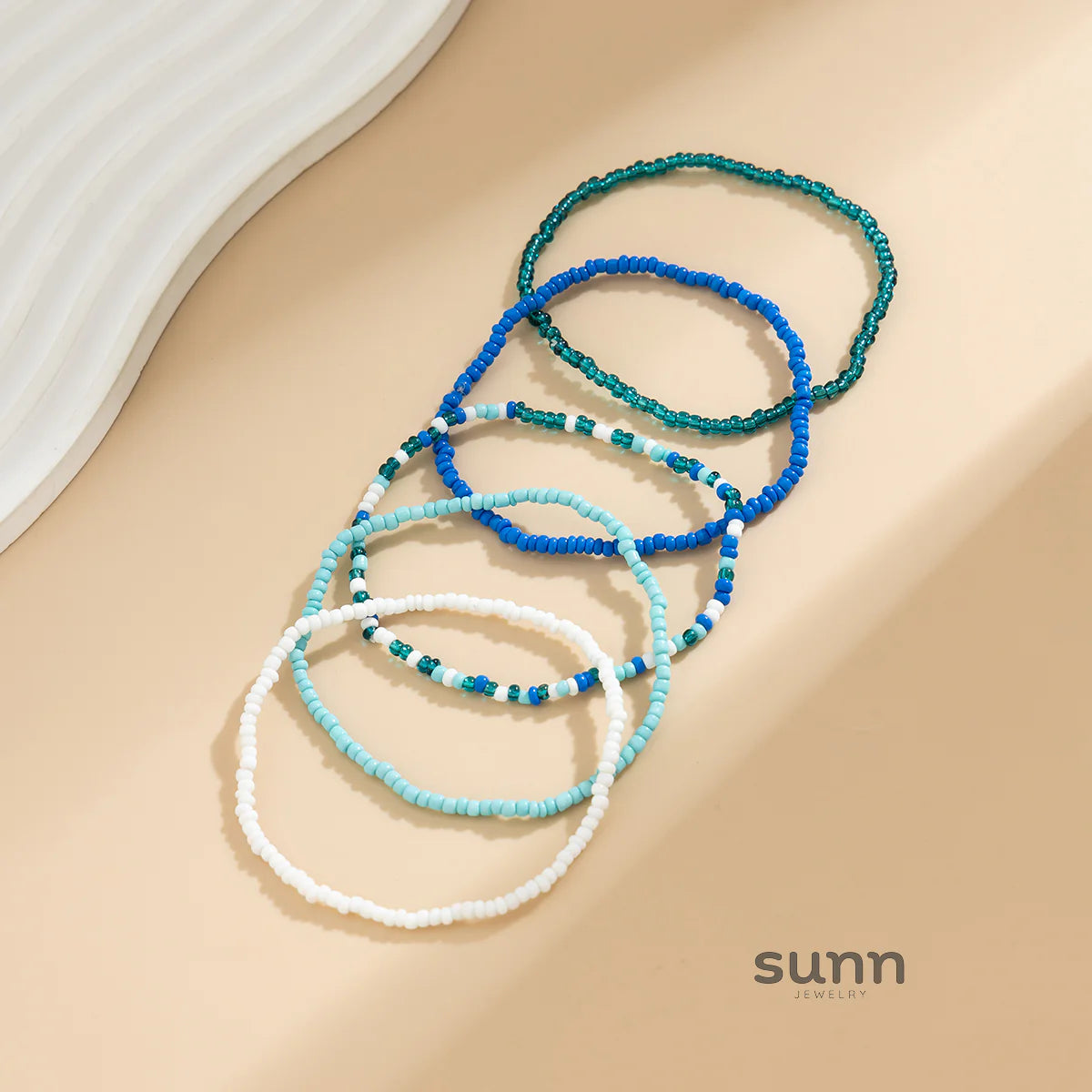 Zaara Beaded Anklet Set
