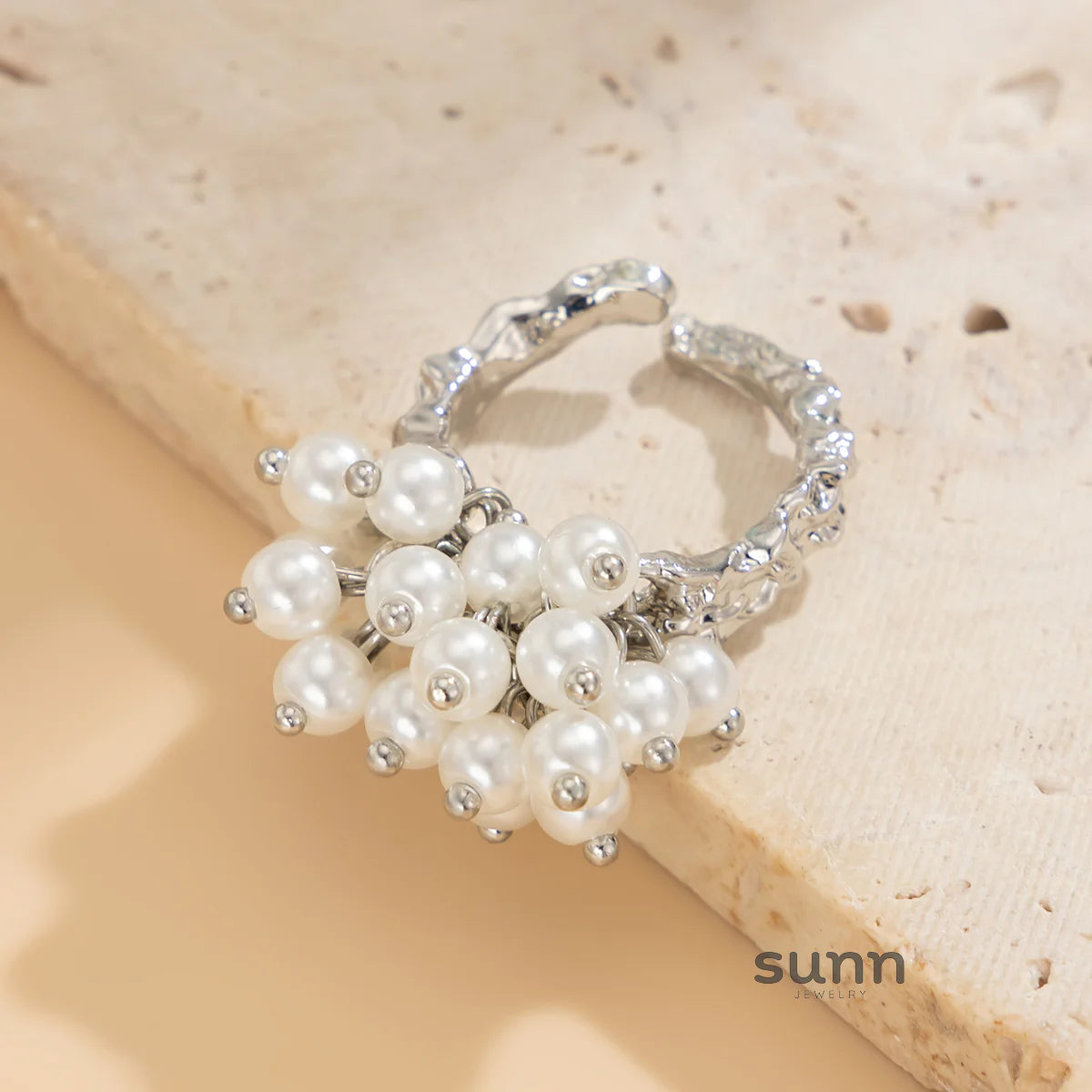 Zada Pearl Bloom Rings