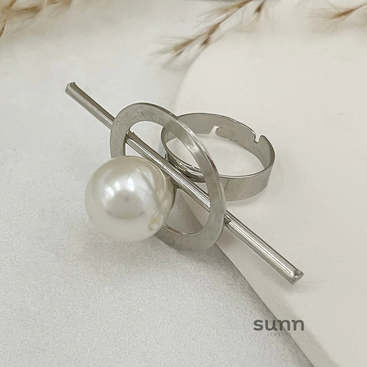 Zada Pearl Bloom Rings