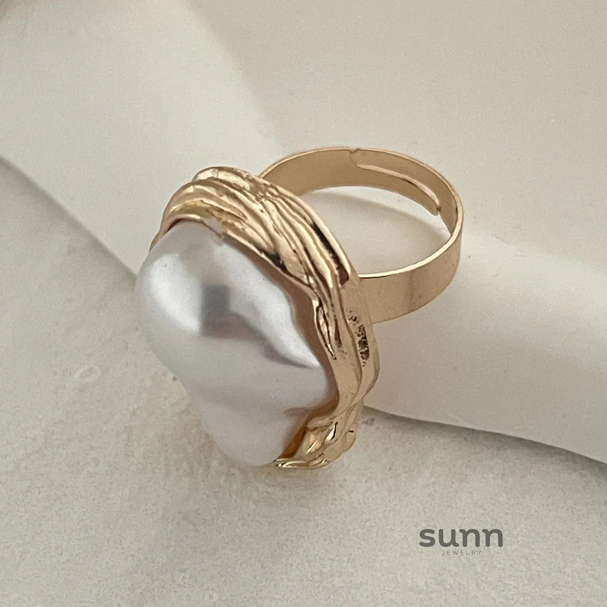 Zada Pearl Bloom Rings