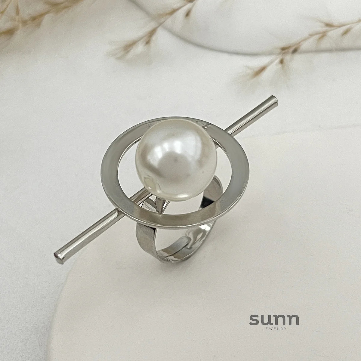 Zada Pearl Bloom Rings