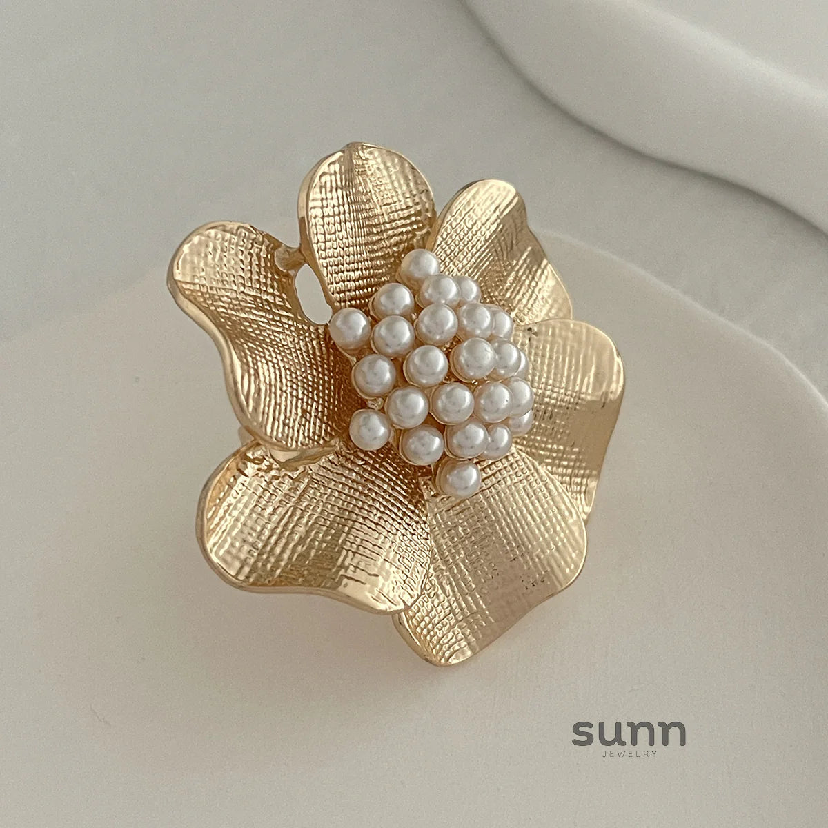 Zada Pearl Bloom Rings