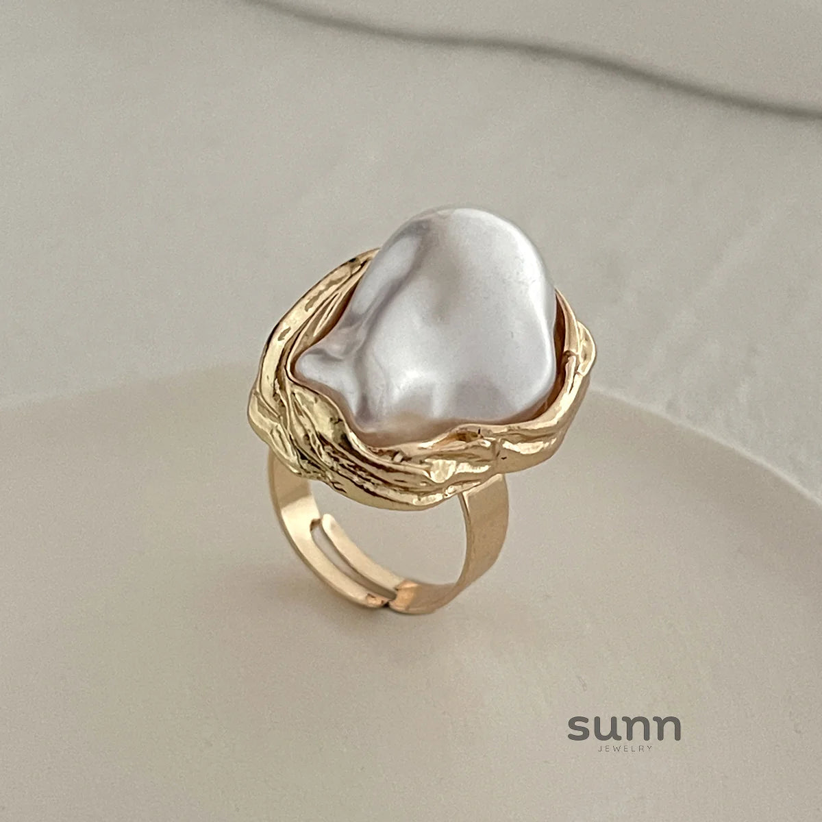 Zada Pearl Bloom Rings