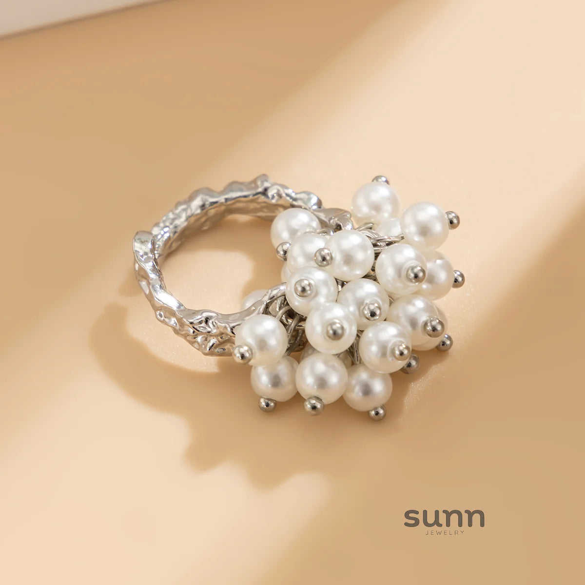 Zada Pearl Bloom Rings