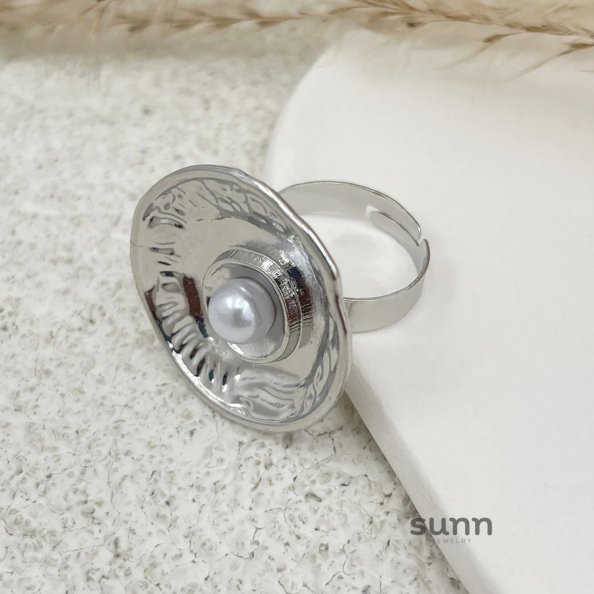 Zada Pearl Bloom Rings