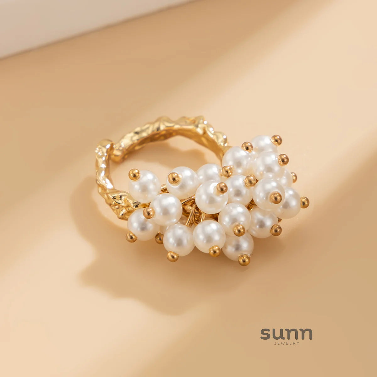Zada Pearl Bloom Rings