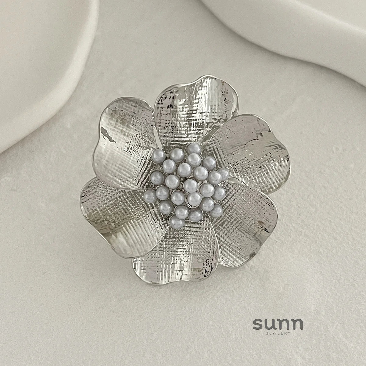 Zada Pearl Bloom Rings