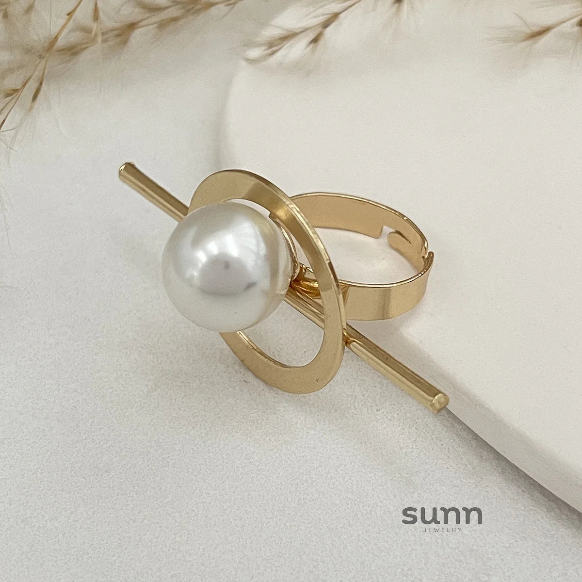 Zada Pearl Bloom Rings