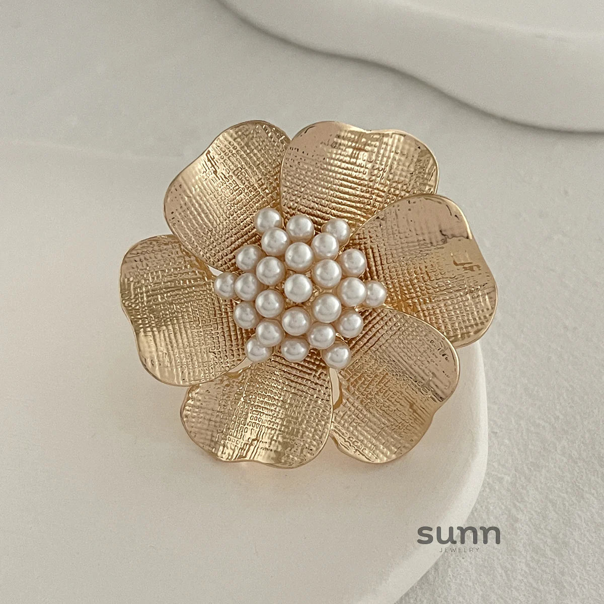 Zada Pearl Bloom Rings