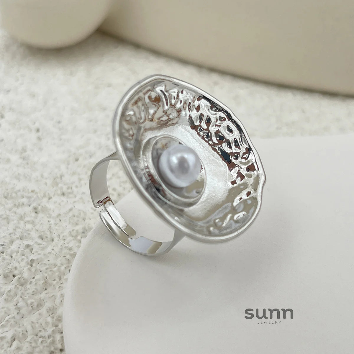 Zada Pearl Bloom Rings