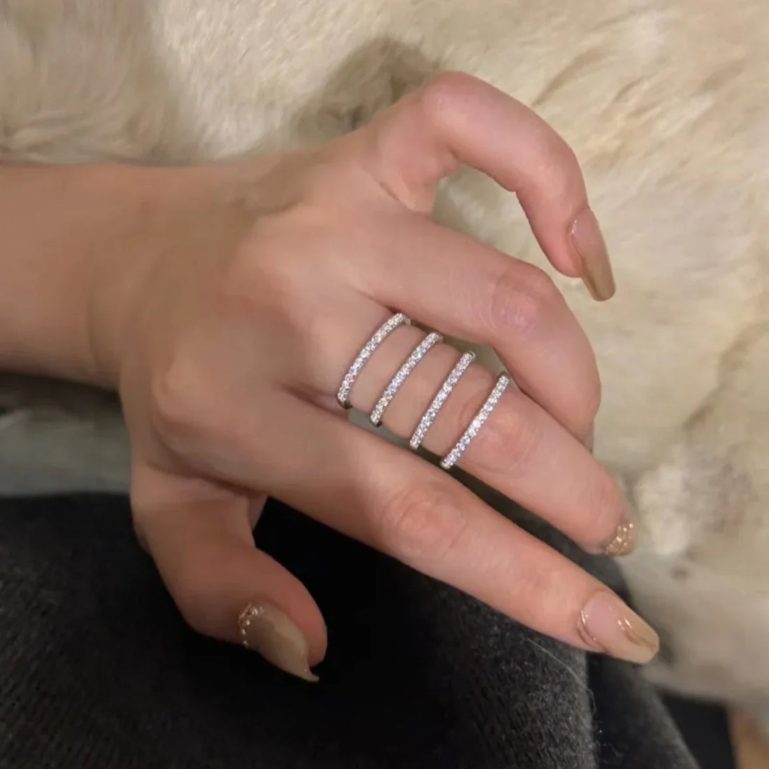 Zailey Pave Stacking Ring