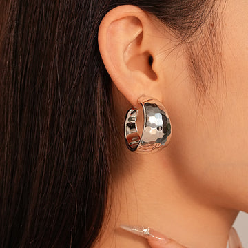 Zainab Sculptural C-Hoop Earrings [C2FGGP4E]