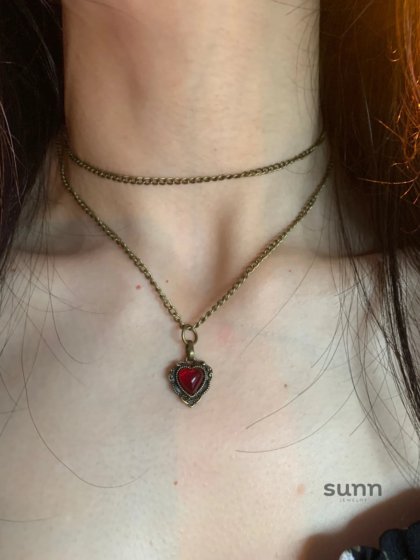Zaira Dark Heart Choker