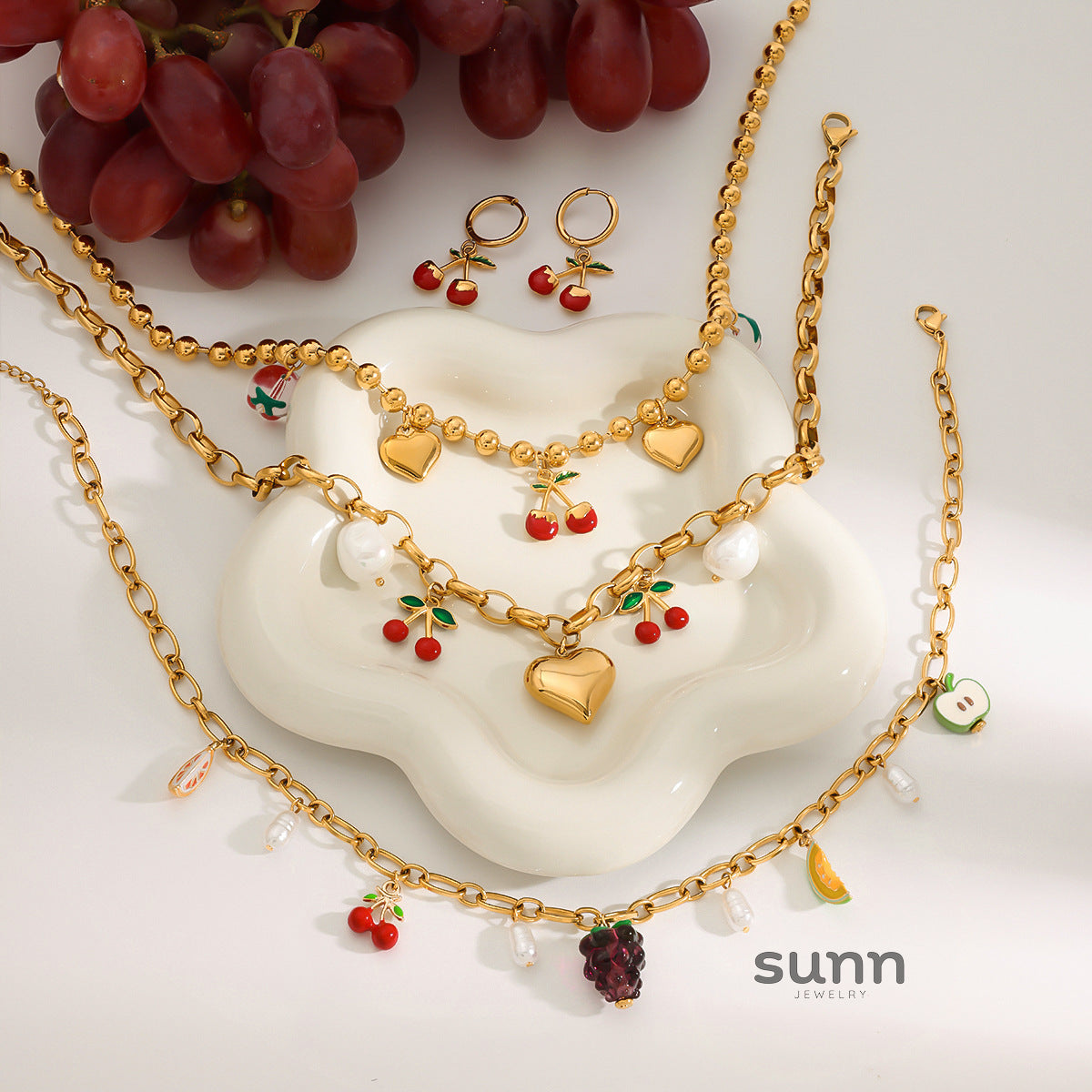 Zakia Fruit Charm Jewelry [AR00LFYS]