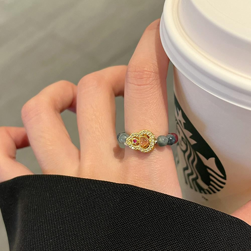 Zakiyah Beaded Gourd Ring [3B8YLQ9V]