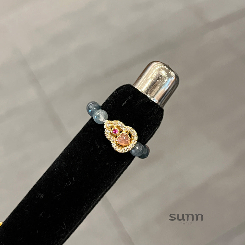 Zakiyah Beaded Gourd Ring [PSUR0M5H]