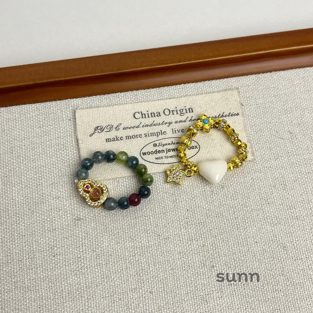 Zakiyah Beaded Gourd Ring [HBN2KECT]