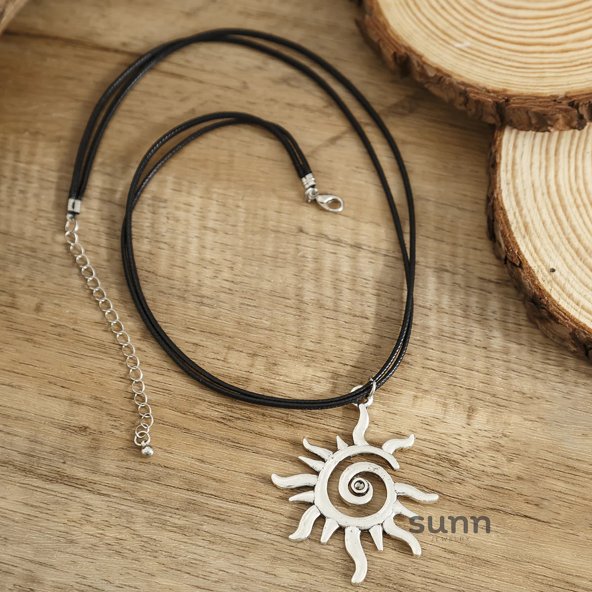 Zalia Sunflower Pendant Necklace