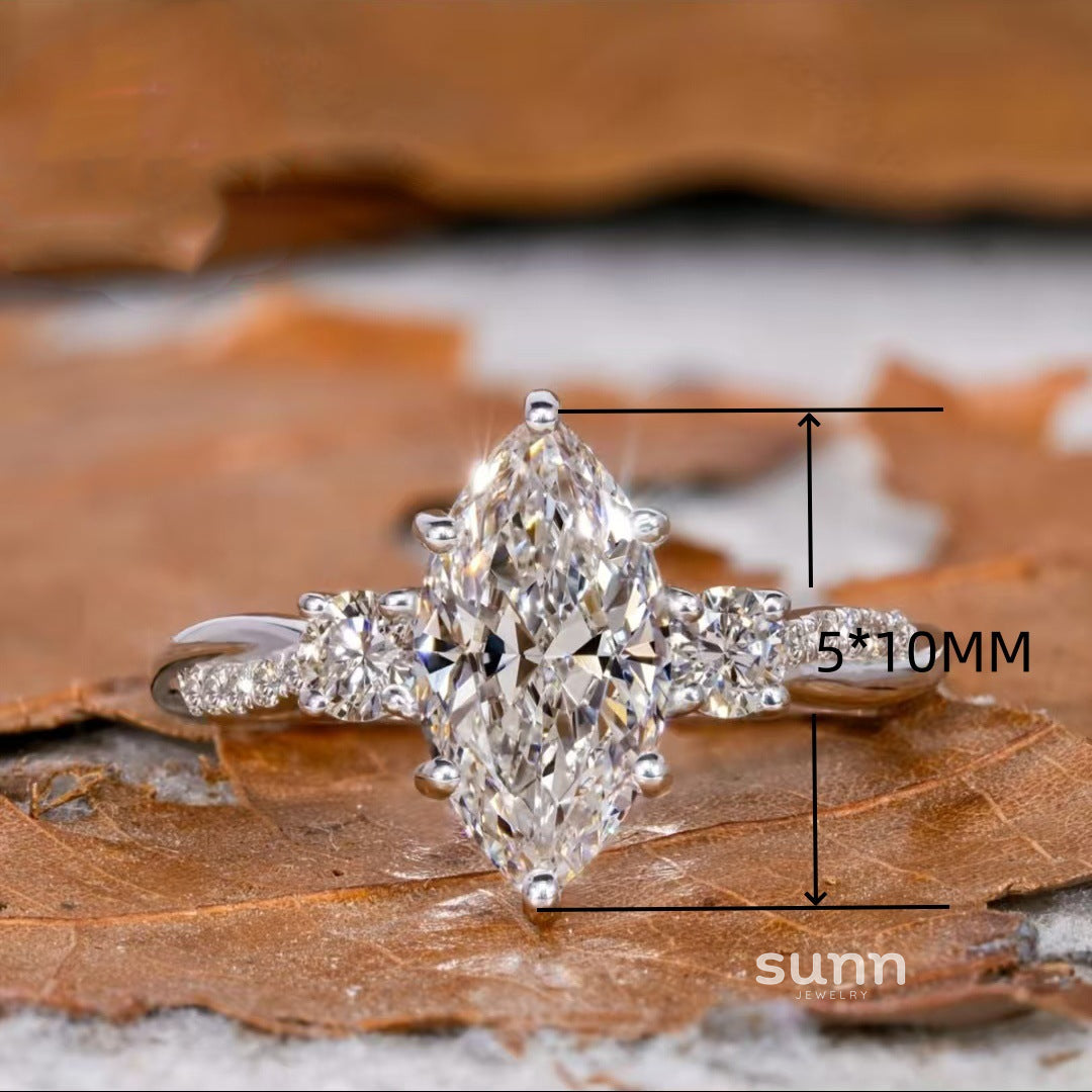 Zaliyah Oval Zircon Ring [E0DSA8KP]