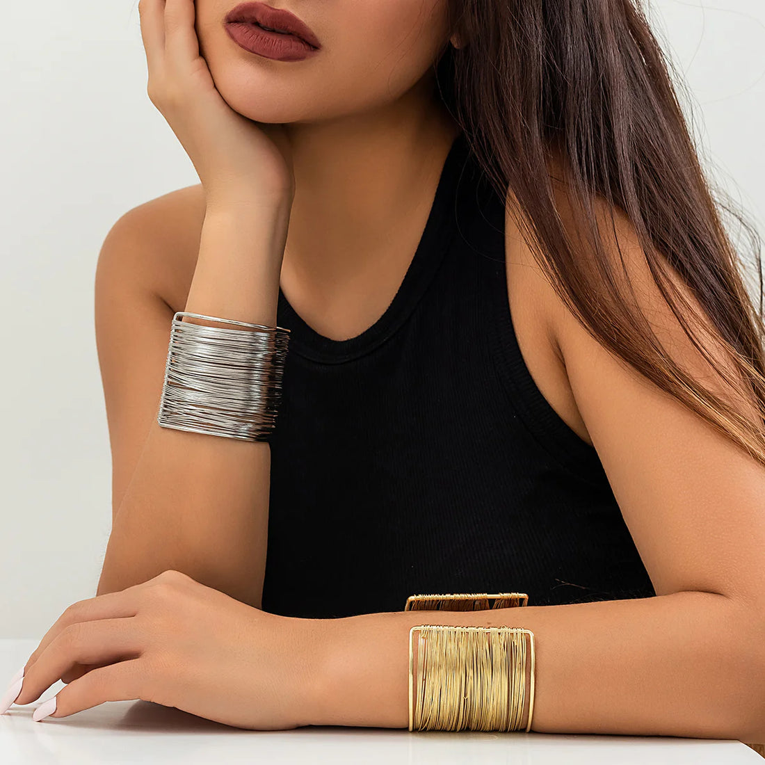 Zaliyah Wide Metal Cuff