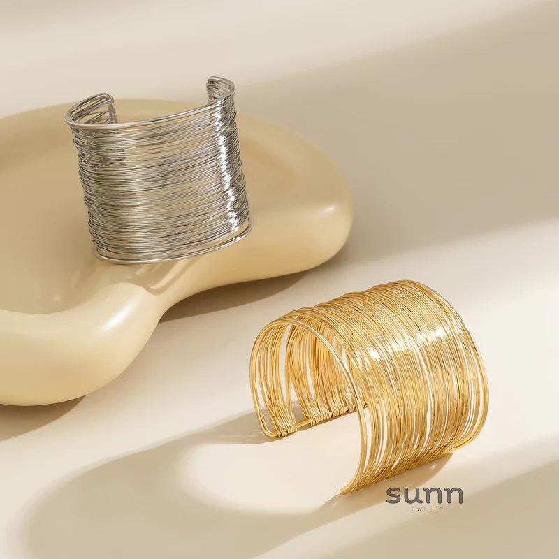 Zaliyah Wide Metal Cuff