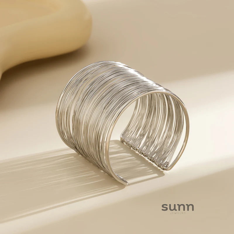 Zaliyah Wide Metal Cuff