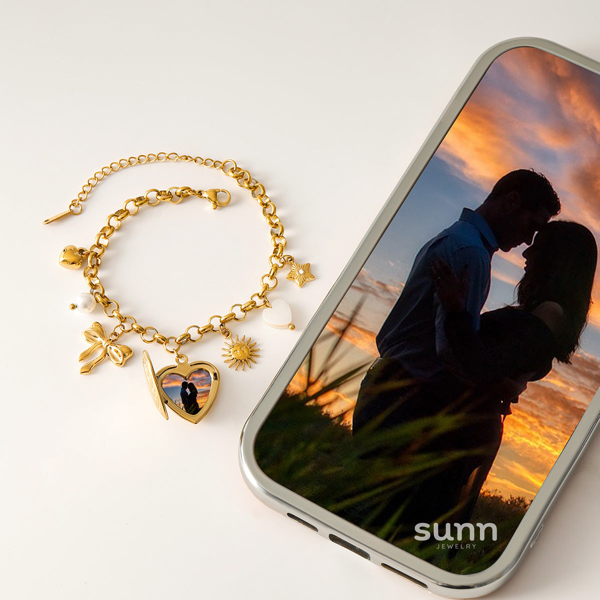 Zamaya Heart Locket Bracelet [Z64JX58Q]