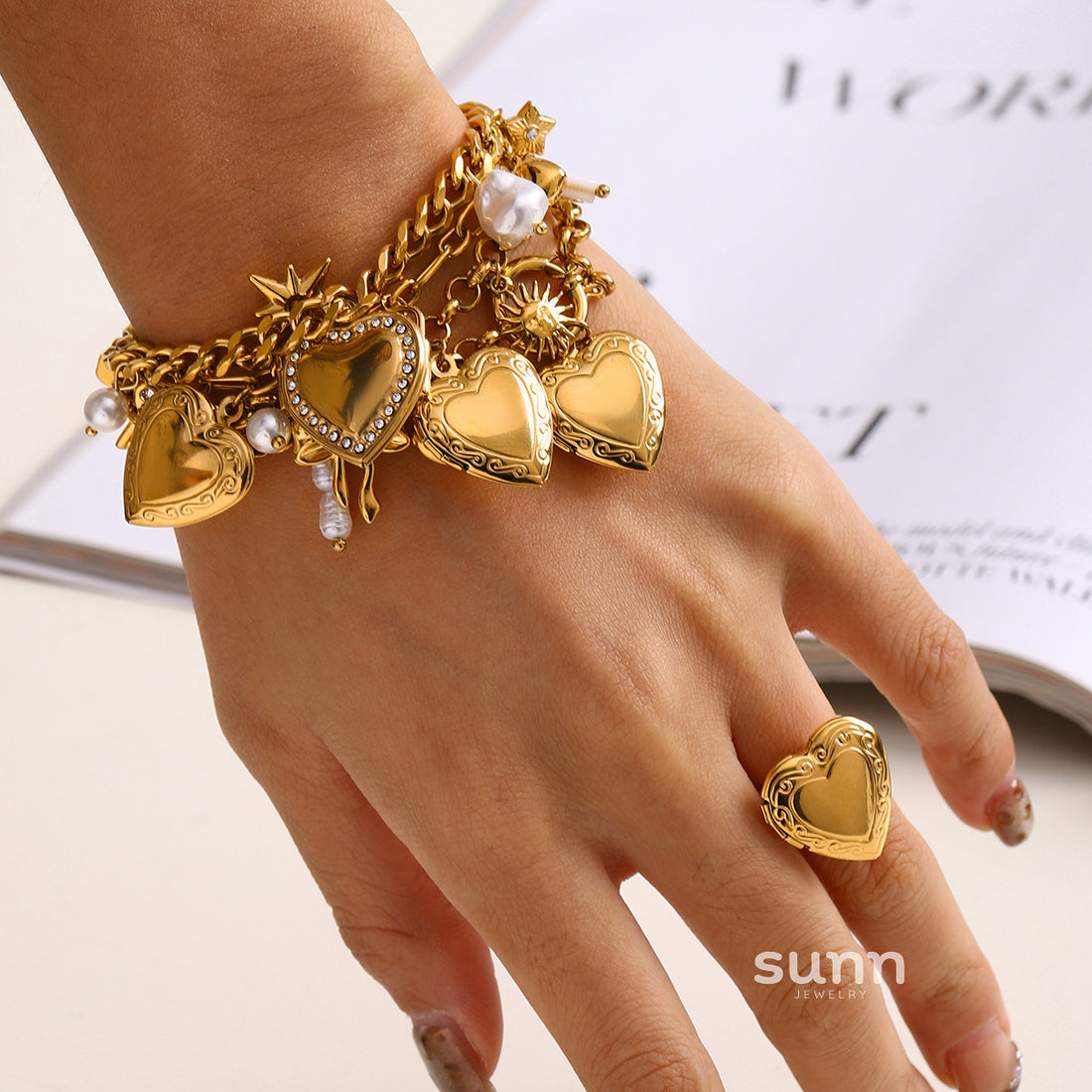 Zamaya Heart Locket Bracelet [BF14CWDM]