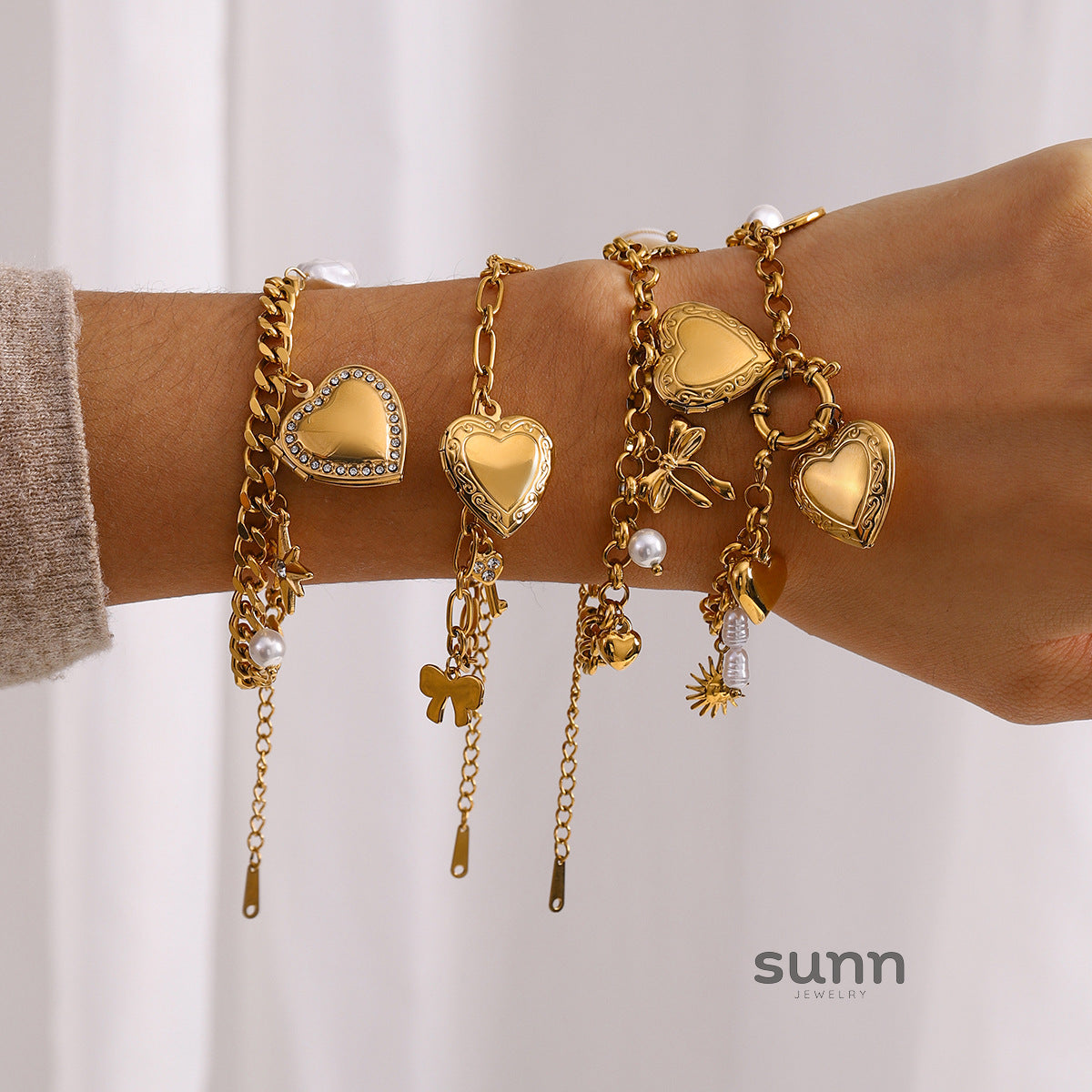 Zamaya Heart Locket Bracelet [MHD7T5IV]
