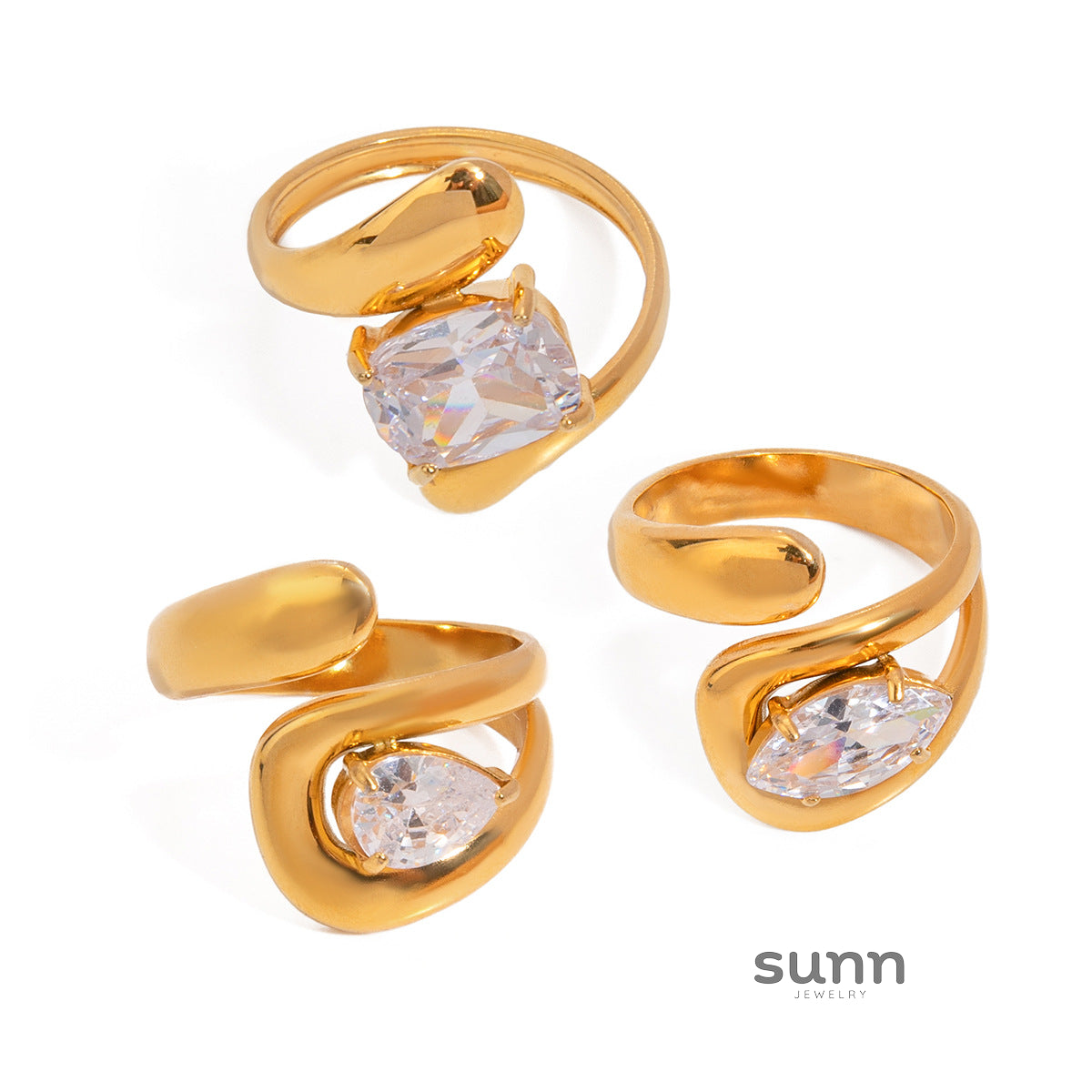 Zamora Zircon Dainty Ring [4U3KFU04]