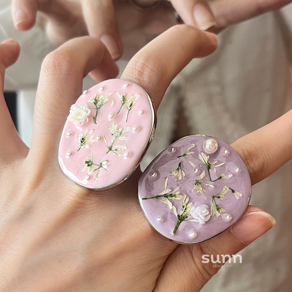 Zamya Chinoiserie Bloom Ring [ZUKENMWR]