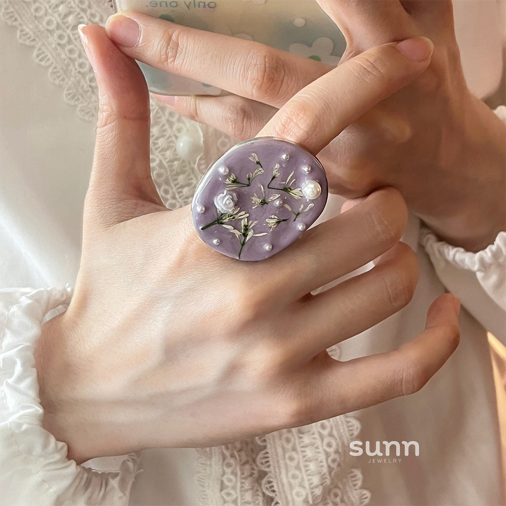 Zamya Chinoiserie Bloom Ring [LMSCTXWO]