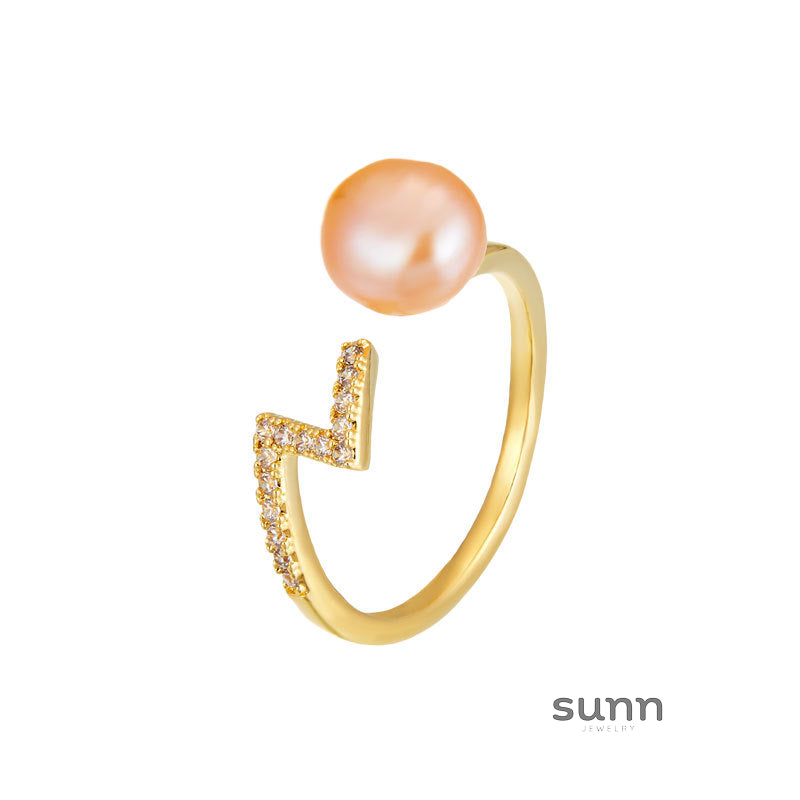 Zaniah Pearl Open Ring [X0M7DT5U]