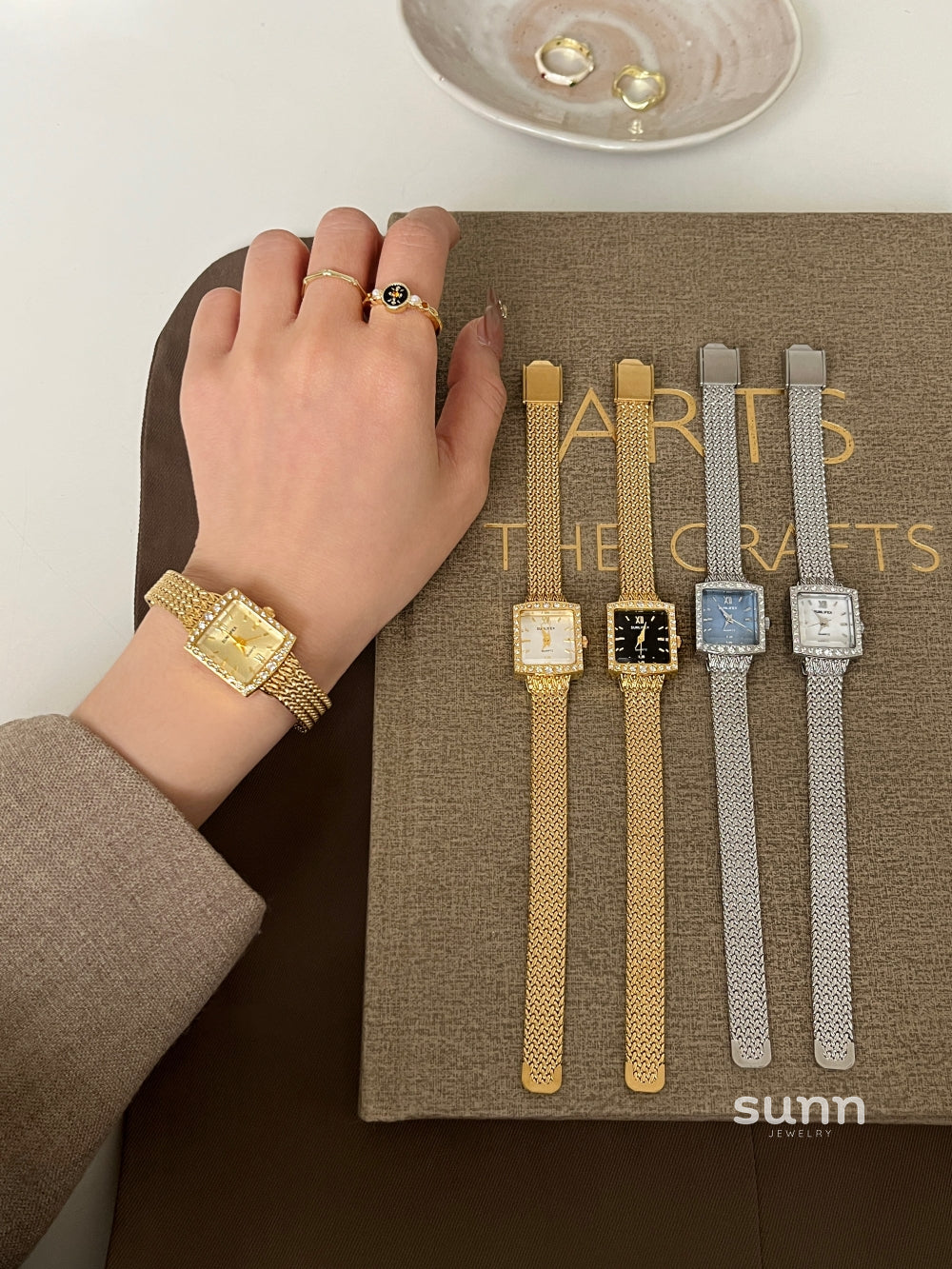 Zaniah Square Pearl Watch [9U0PC8T2]