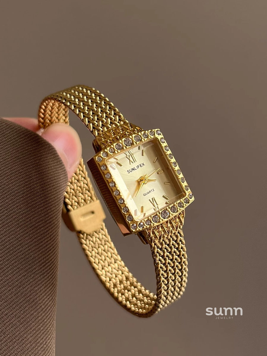 Zaniah Square Pearl Watch [558KCJPG]