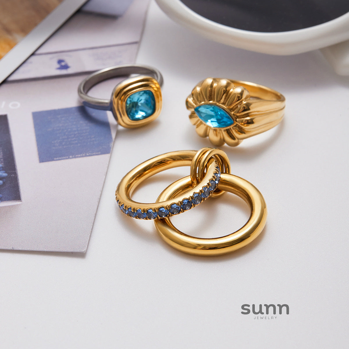 Zaniya Blue Zircon Ring [CJA1QOT9]
