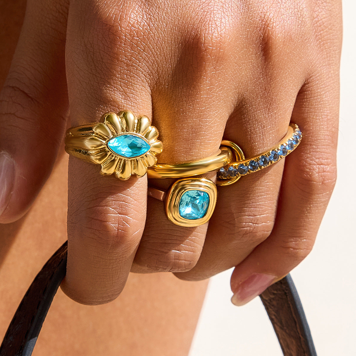 Zaniya Blue Zircon Ring [I38BD5E1]