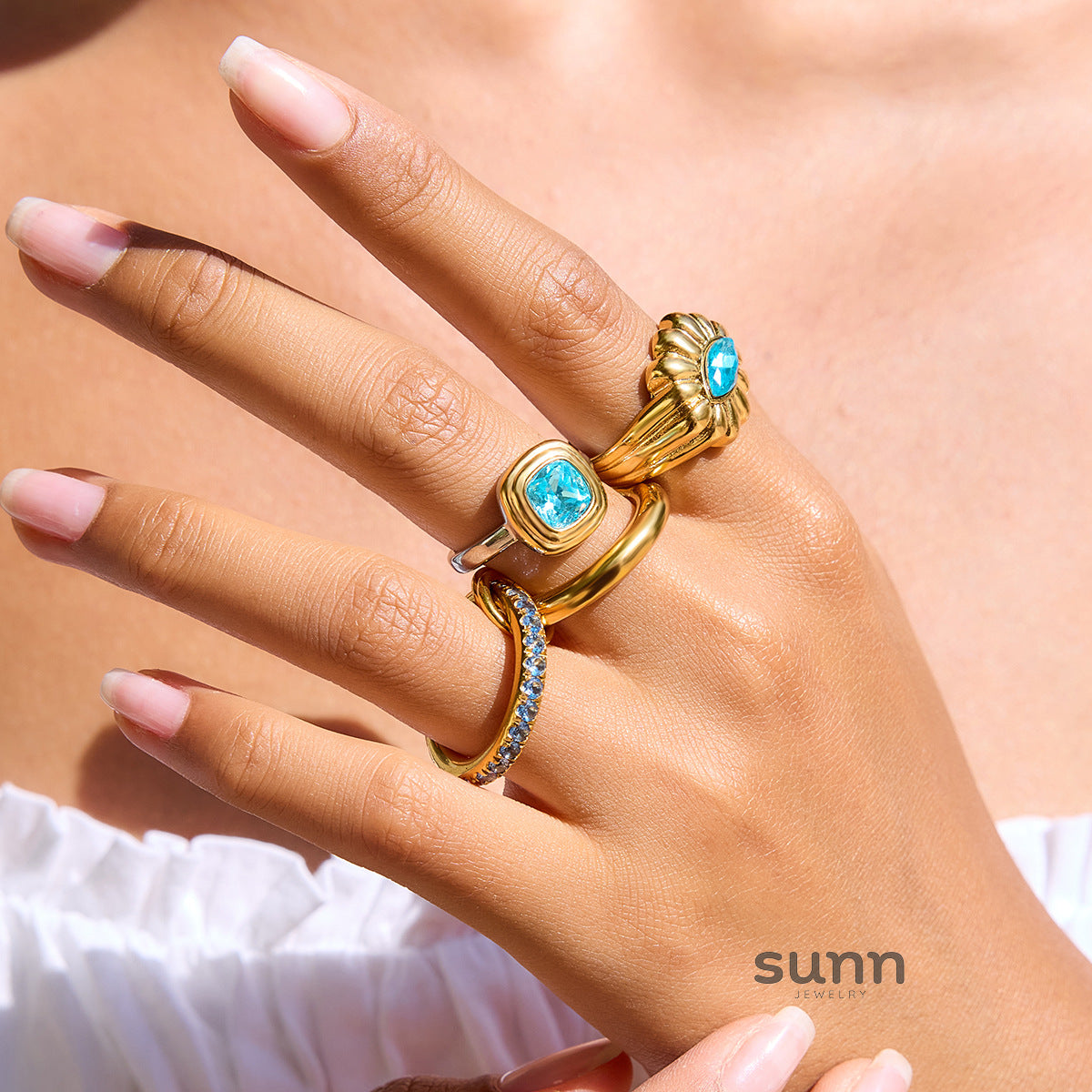 Zaniya Blue Zircon Ring [2OO8TSN6]