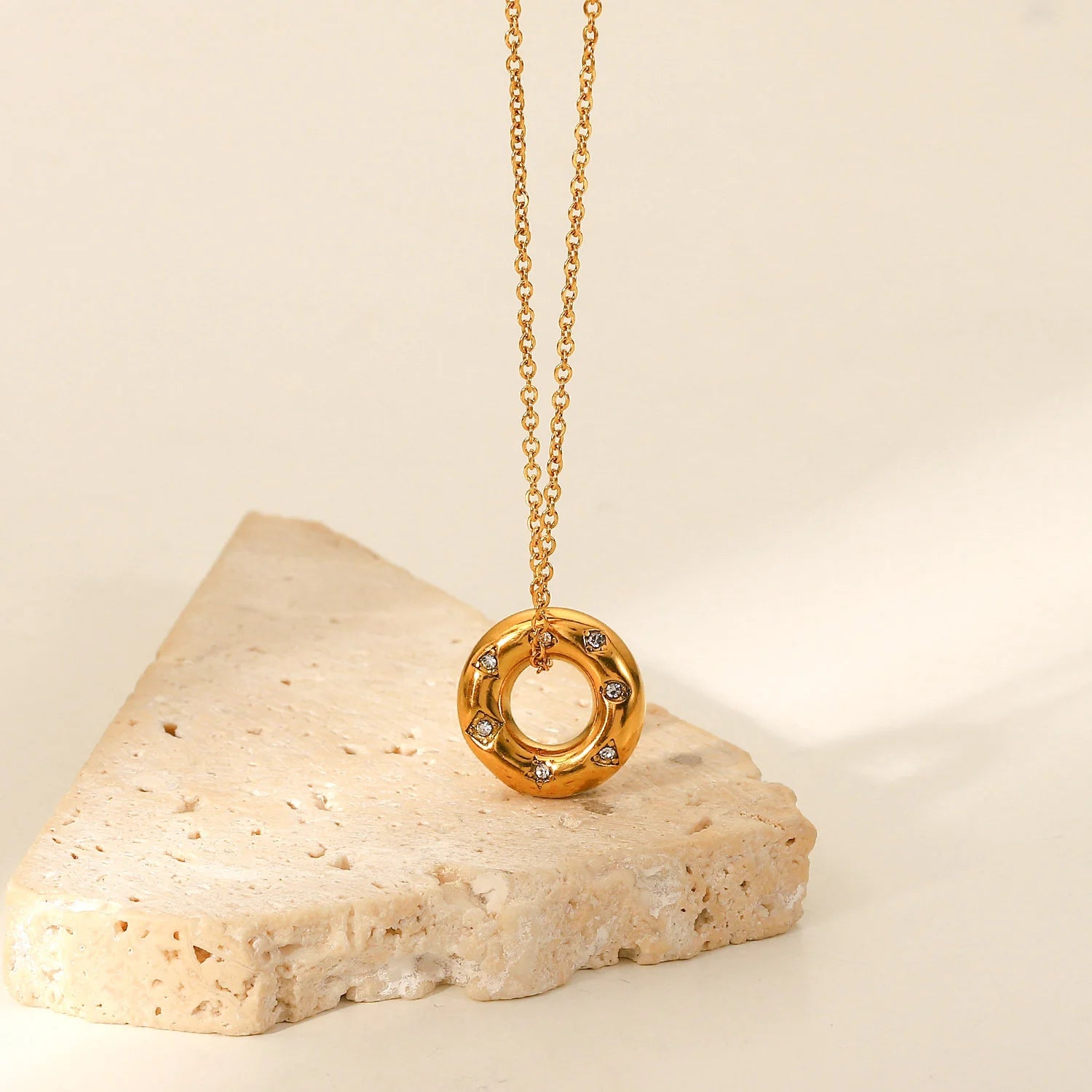 Zaria Layered Zircon Pendant Necklace