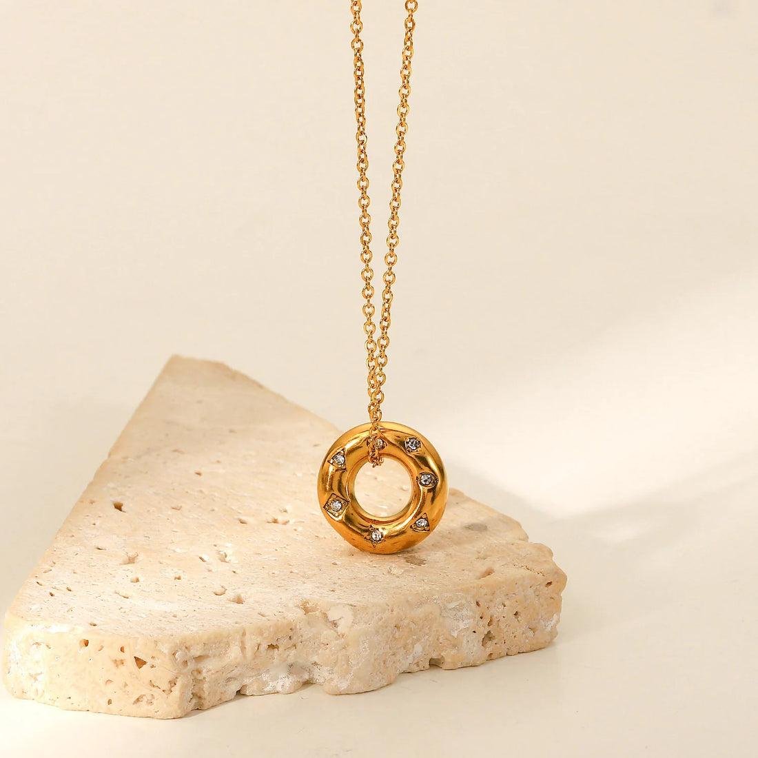 Zaria Layered Zircon Pendant Necklace